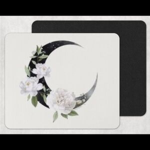 Moon Floral Mouse Pad
